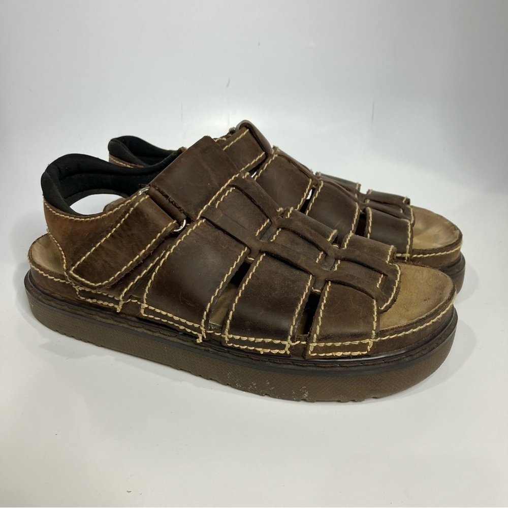 Scandia Woods brown leather sandals‎ size 10